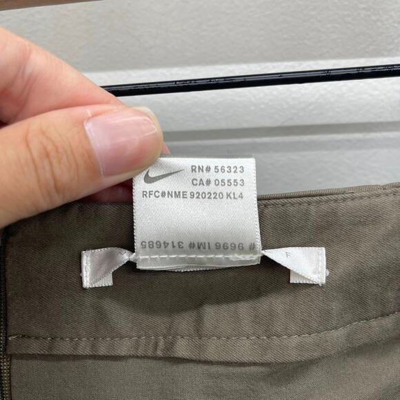 Nike‎ Golf Dri-Fit Skort Womens 14 Summer Brown/Taupe Slash Pocket Back Zip - Picture 7 of 7